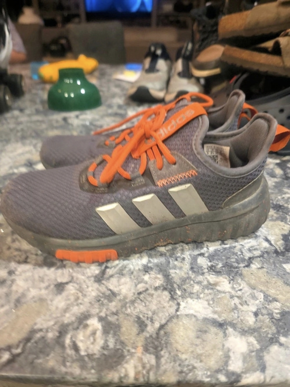 adidas Athletic Shoes Gray & Orange US 2.5
